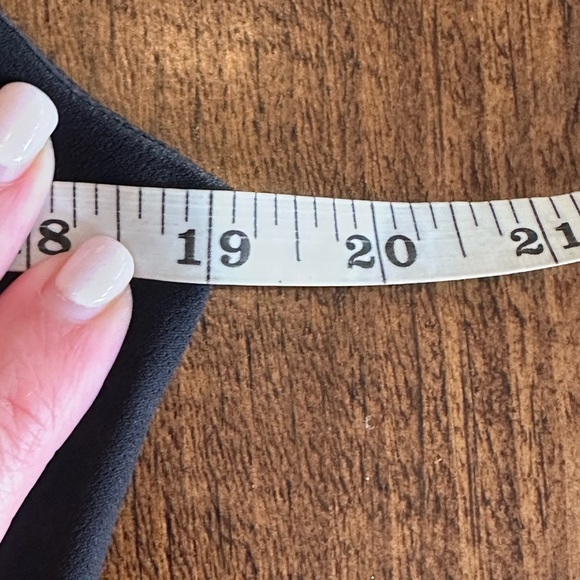 Max Mara | Black V-Neck Cocktail Dress with Cap Sleeves & Asymmetrical Pleating - Picture 7 of 9